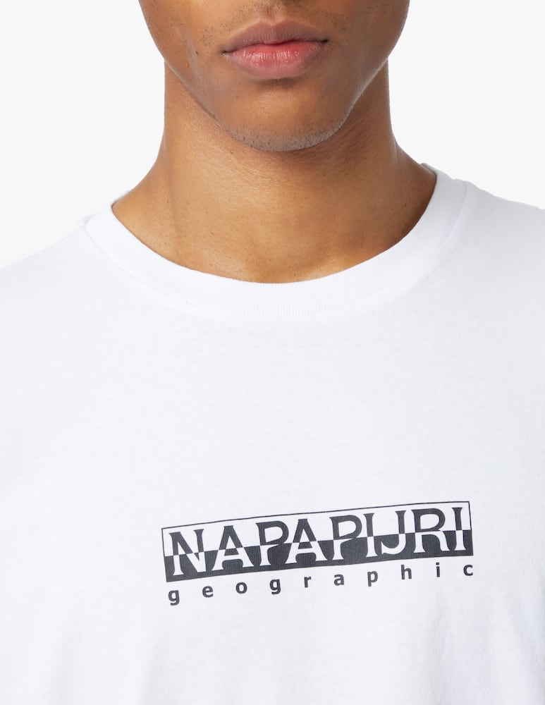 rinascente Napapijri Box logo relaxed t-shirt - white