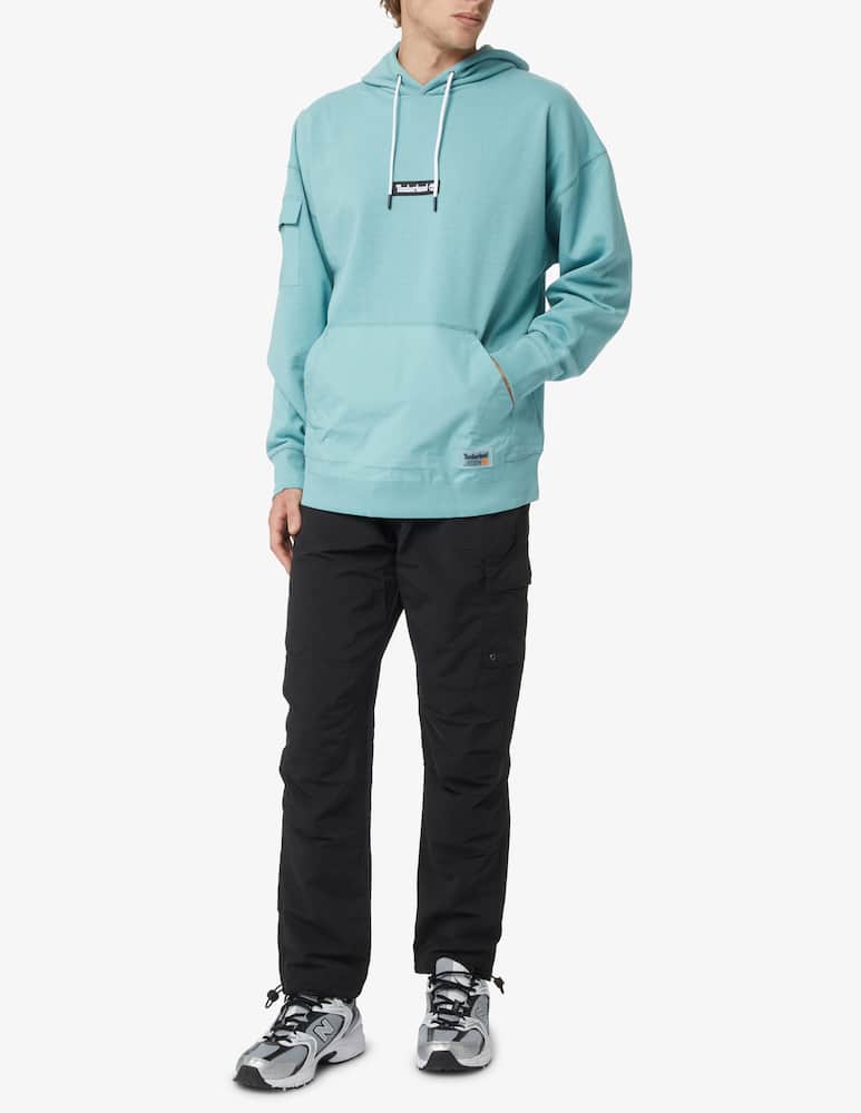 rinascente Timberland Mixed media hoodie - Green