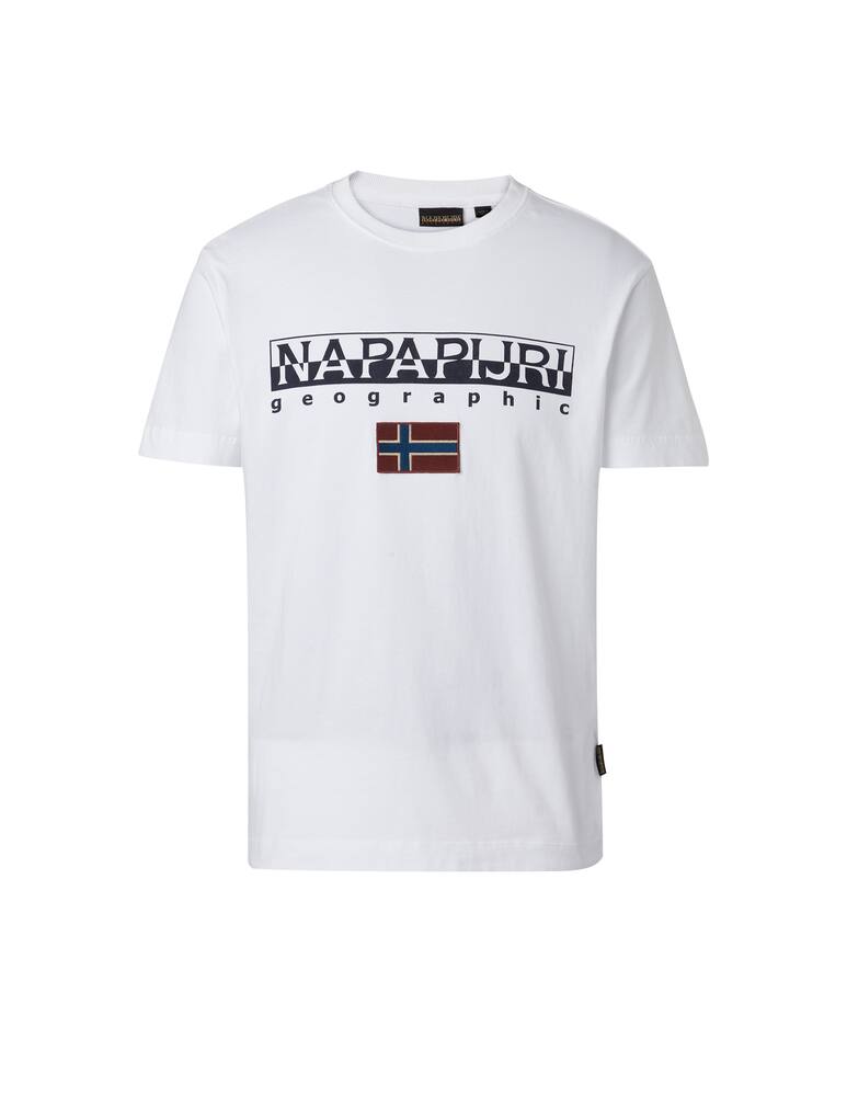 rinascente Napapijri Flag logo t-shirt - white