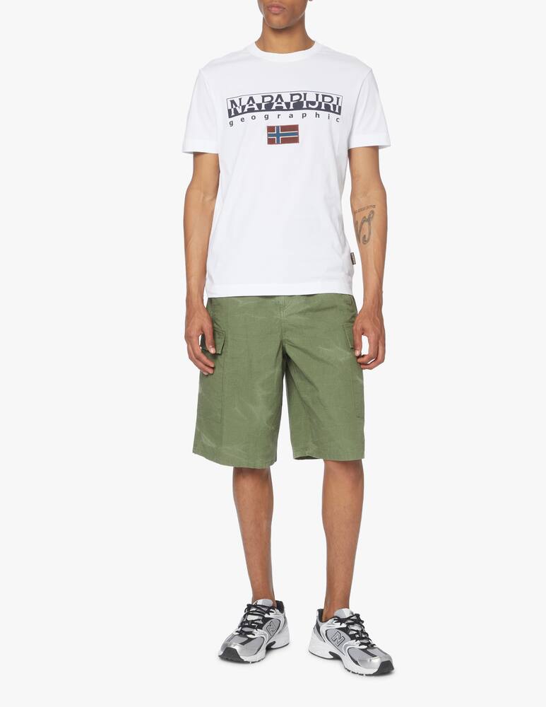 rinascente Napapijri Flag logo t-shirt - white