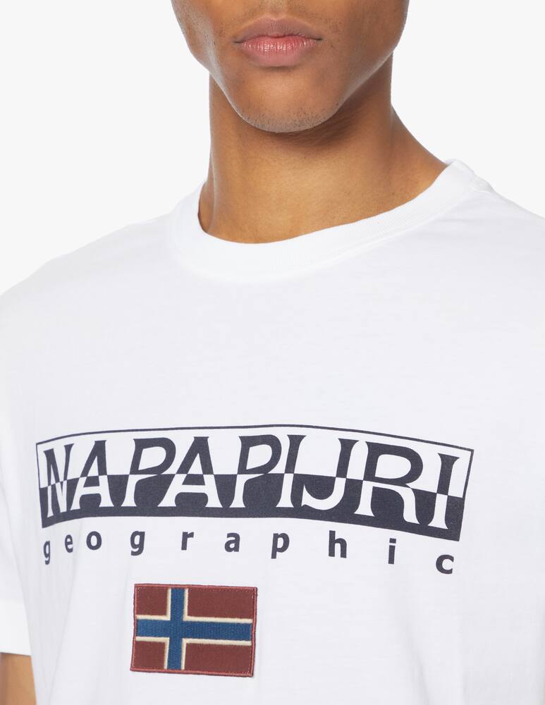 rinascente Napapijri Flag logo t-shirt - white