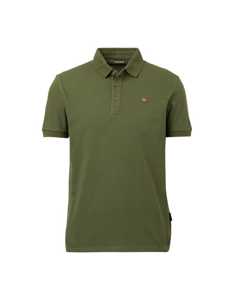 rinascente Napapijri Small flag short sleeve polo - olive