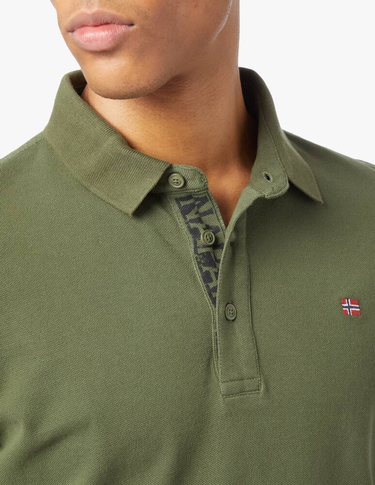 rinascente Napapijri Small flag short sleeve polo - olive