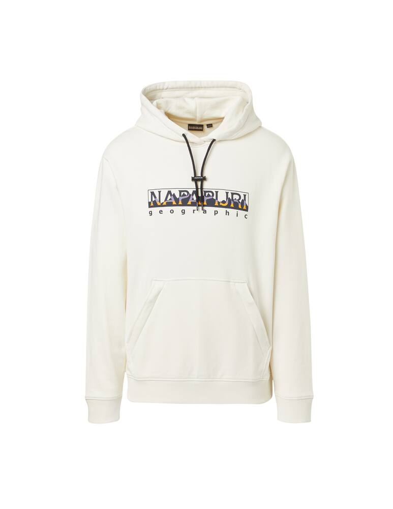 rinascente Napapijri Felpa con cappuccio logo mountain light - bianco
