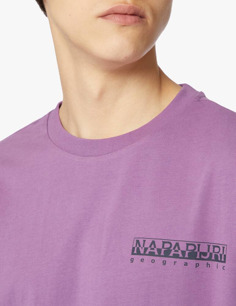 rinascente Napapijri Maglietta manica corta stampa montagna - viola