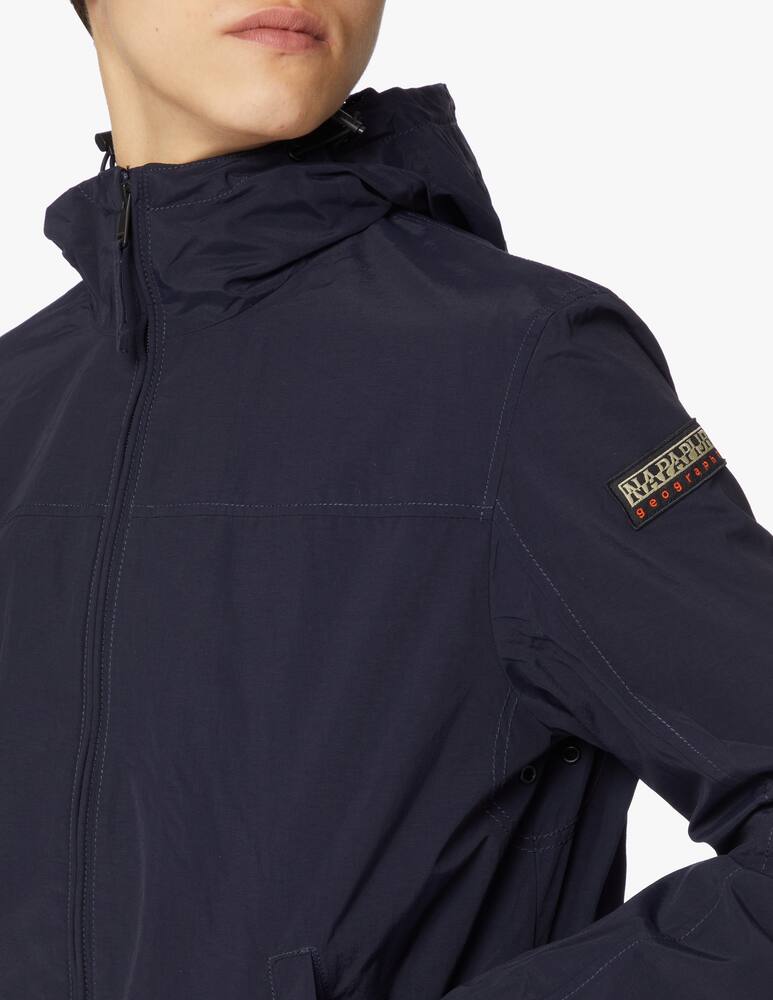 rinascente Napapijri Shelter h fzip hooded jacket - blue