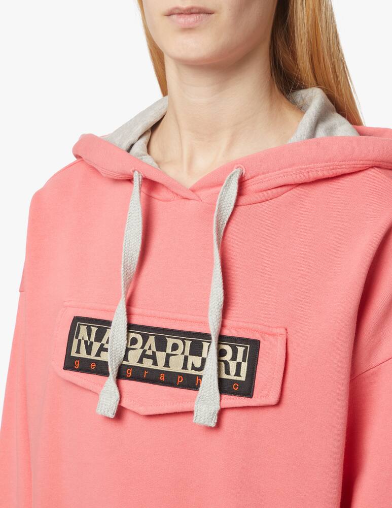 rinascente Napapijri Croppes Burgee hoodie - pink