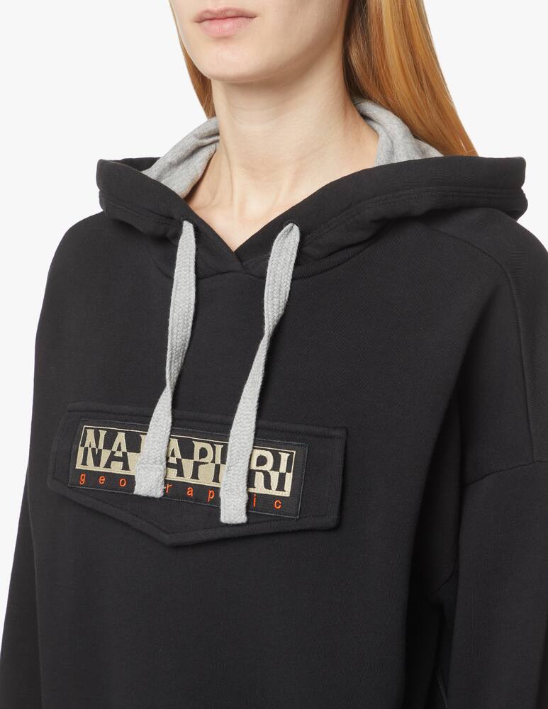 rinascente Napapijri Felpa Burgee Crop - nero