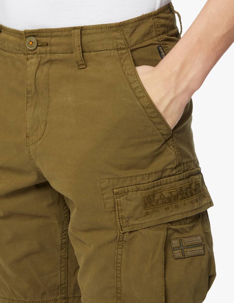 rinascente Napapijri N-nus gabardine cargo shorts - olive