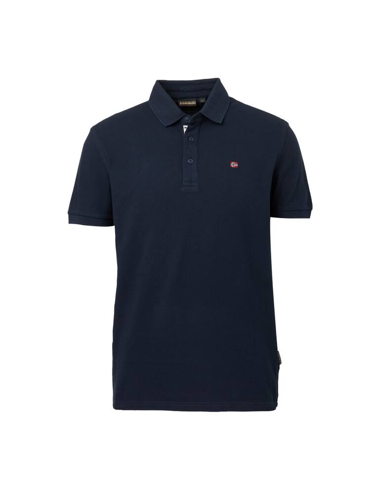 rinascente Napapijri Small flag short sleeve polo - black