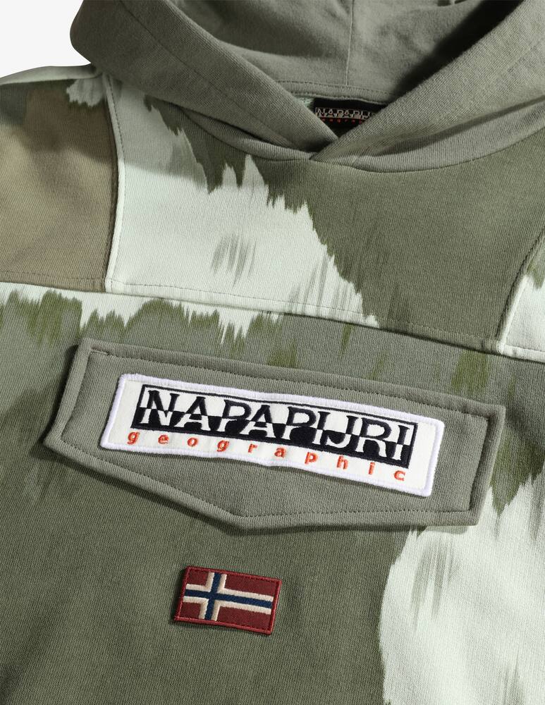 rinascente Napapijri Felpa in pile con cappuccio Burgee  - Multicolor