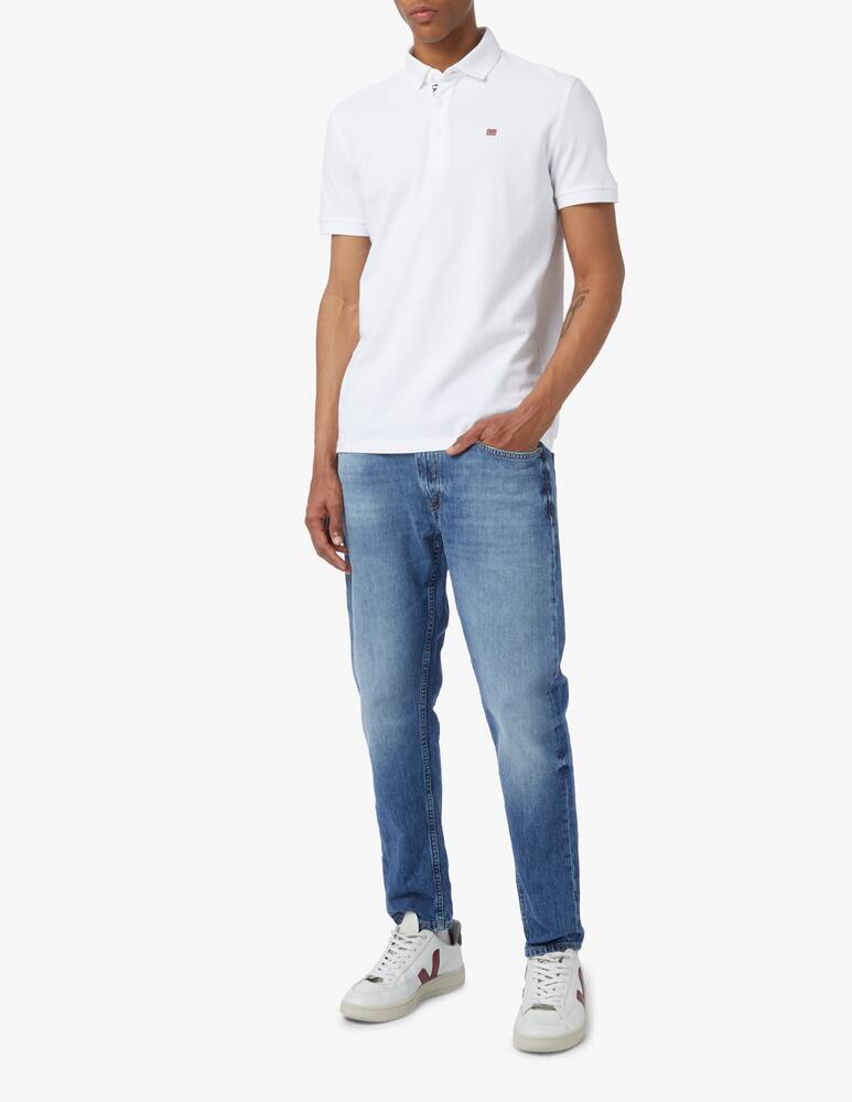 rinascente Napapijri Small flag short sleeve polo - white