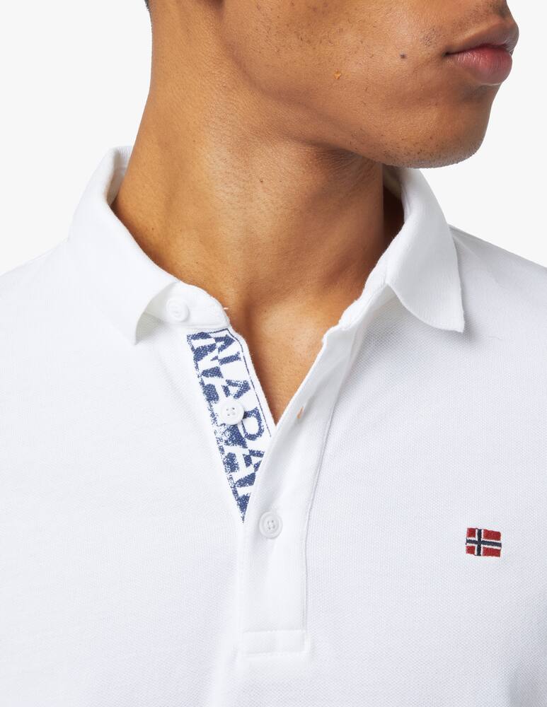 rinascente Napapijri Small flag short sleeve polo - white