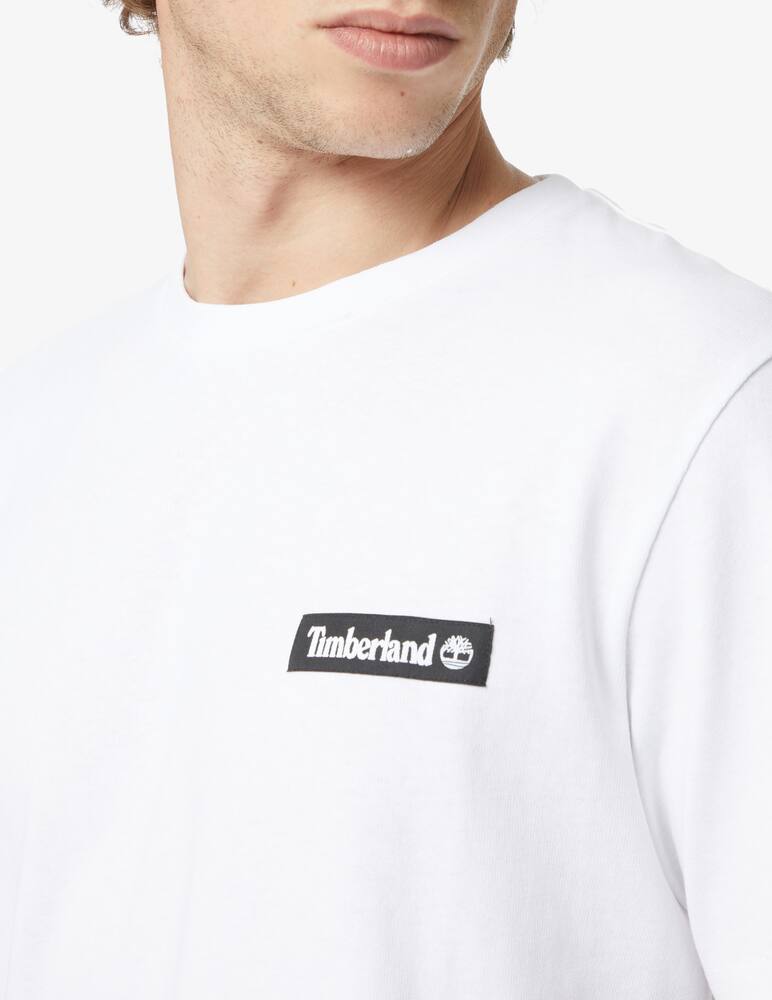 rinascente Timberland Maglietta manica corta woven badge - Bianco