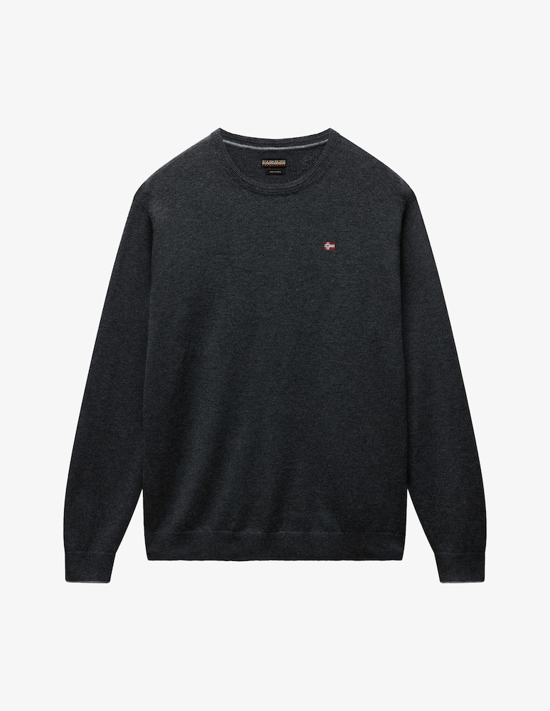 Napapijri Maglia girocollo lana bandierina petto - immagine 1 Napapijri Maglia girocollo lana bandierina petto - immagine 1