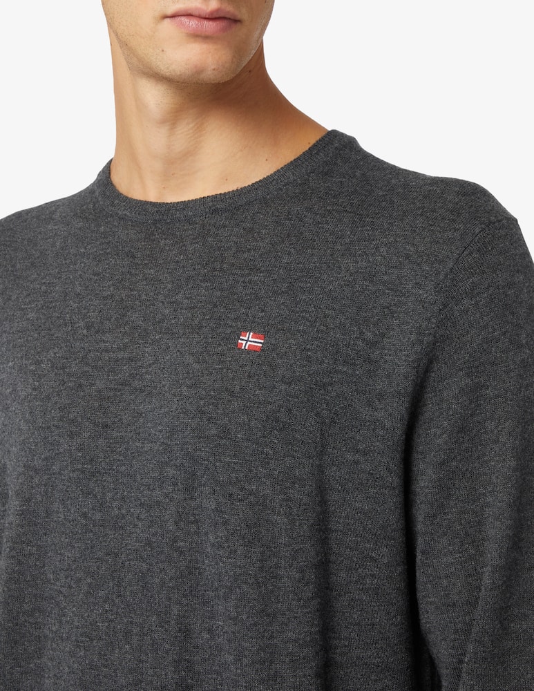 Napapijri Maglia girocollo lana bandierina petto - immagine 4 Napapijri Maglia girocollo lana bandierina petto - immagine 4