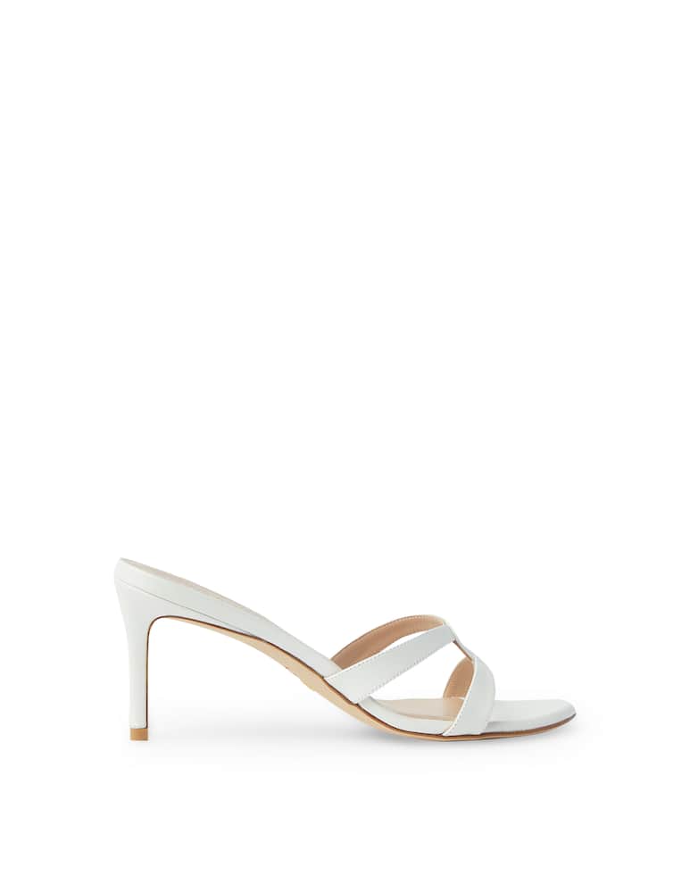 Stuart Weitzman Sandali con tacco in pelle Soireè - bianco - immagine 1