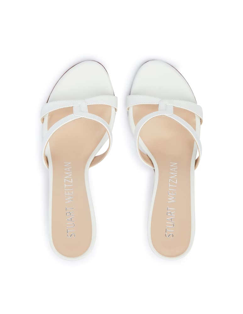 Stuart Weitzman Sandali con tacco in pelle Soireè - bianco - immagine 3