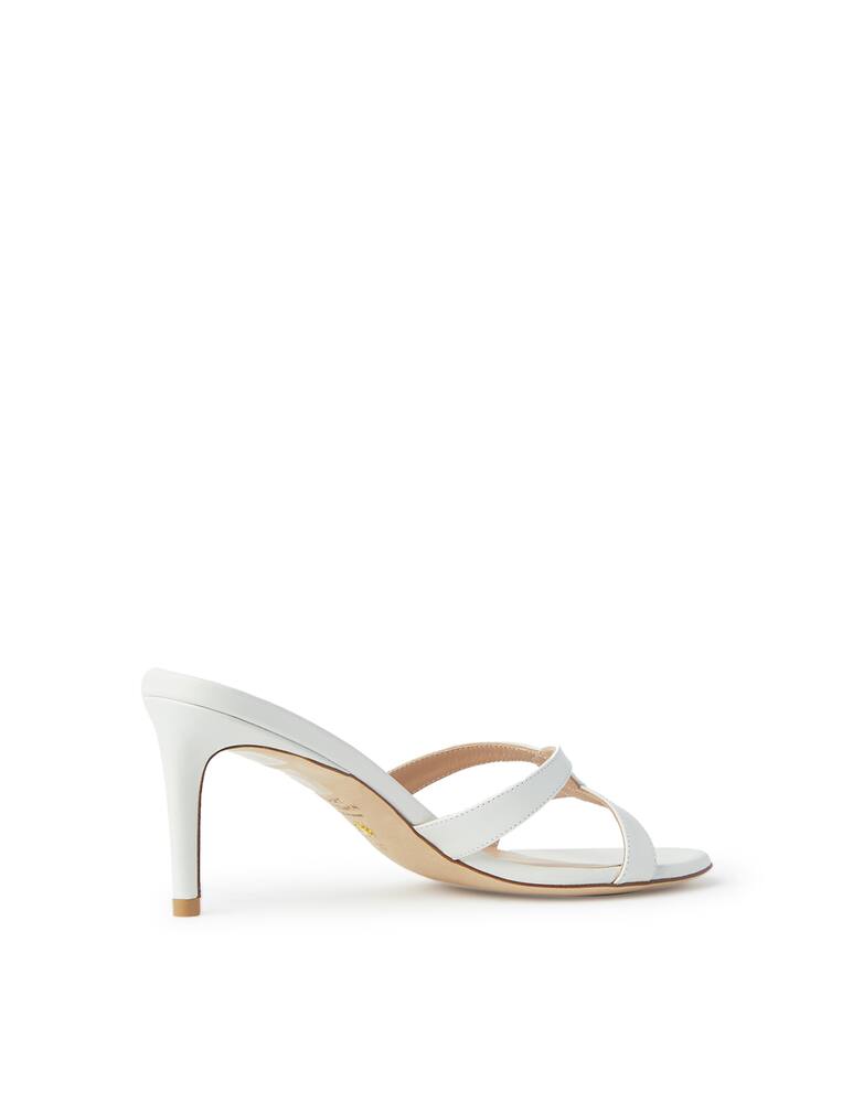 rinascente Stuart Weitzman Soireè leather heeled sandals - white