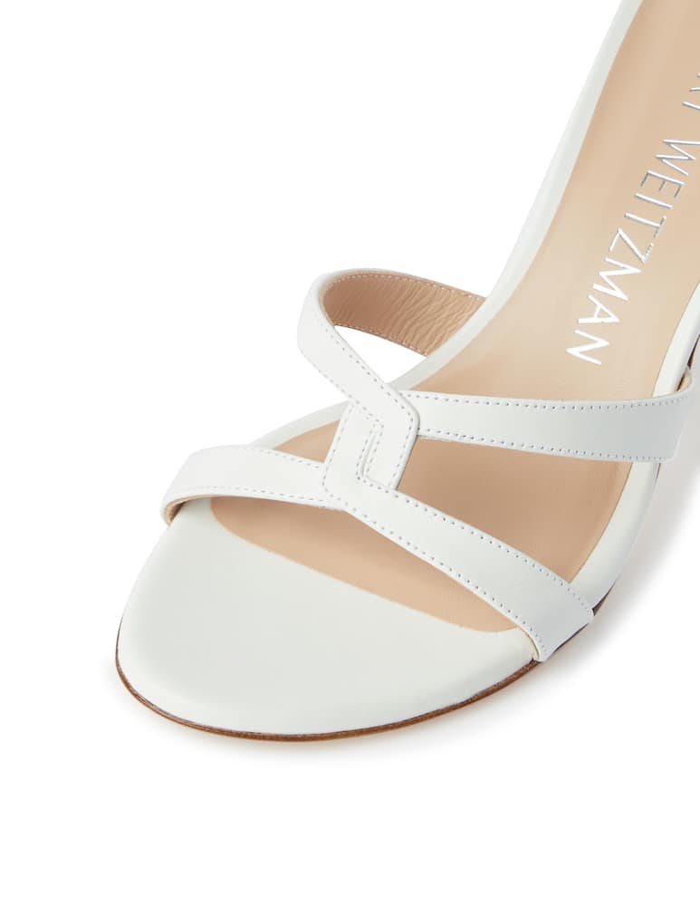 Stuart Weitzman Sandali con tacco in pelle Soireè - bianco - immagine 5