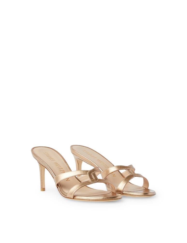 Stuart Weitzman Soireè heeled sandals - gold - picture 2 Stuart Weitzman Soireè heeled sandals - gold - picture 2