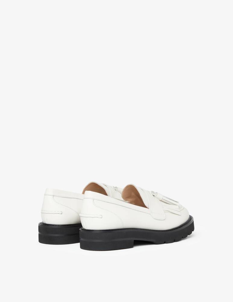 rinascente Stuart Weitzman Mila lift loafer tassel - White