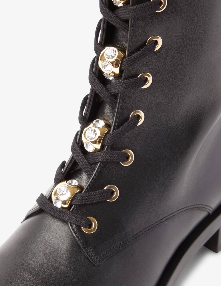 rinascente Stuart Weitzman Sondra Crystal zip bootie - Black