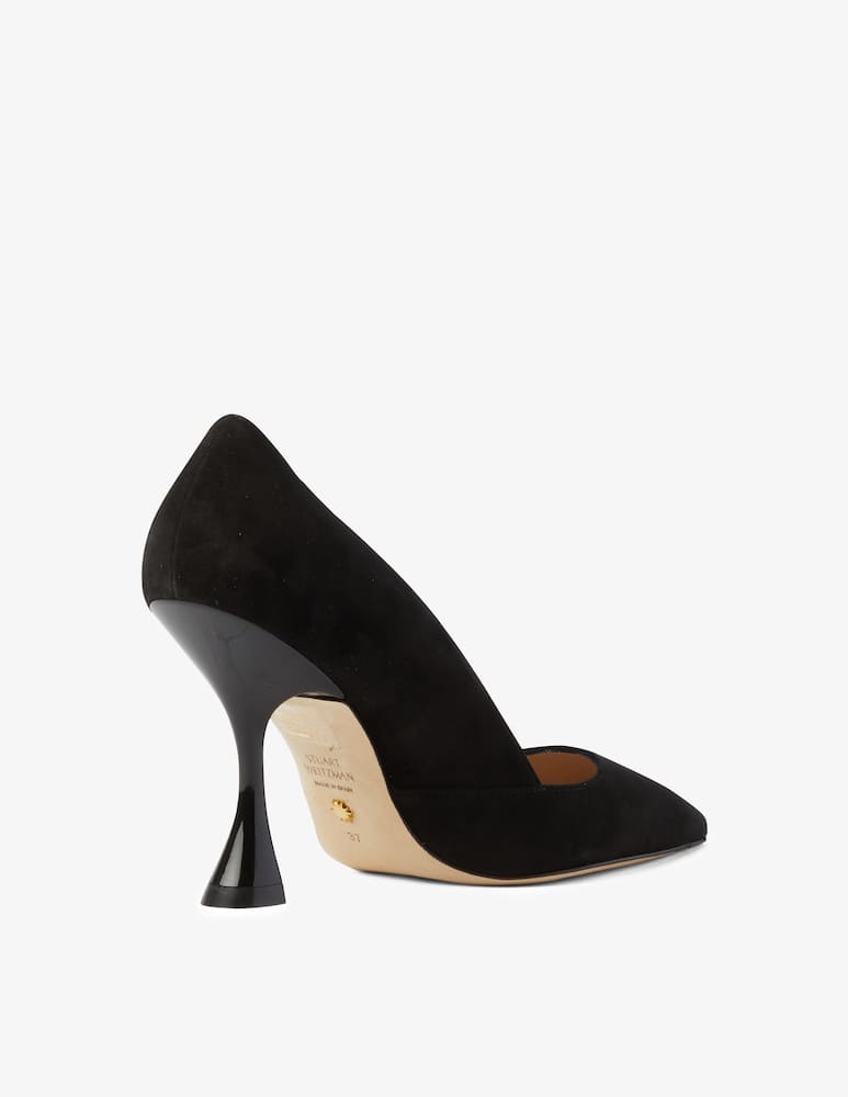 rinascente Stuart Weitzman Décolleté in camoscio Xcurve - Nero