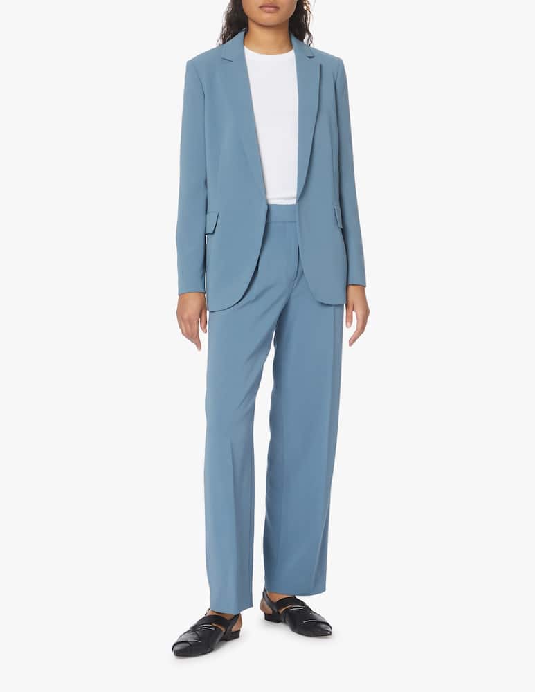 rinascente Theory Blazer in crepe - azzurro