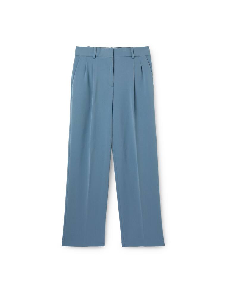 Theory Soft crepe trousers - blue - picture 5 Theory Soft crepe trousers - blue - picture 5