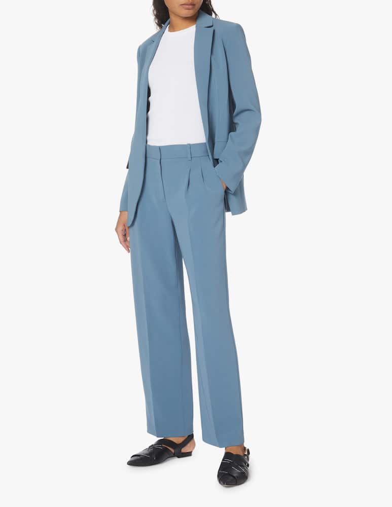 Theory Soft crepe trousers - blue - picture 1 Theory Soft crepe trousers - blue - picture 1