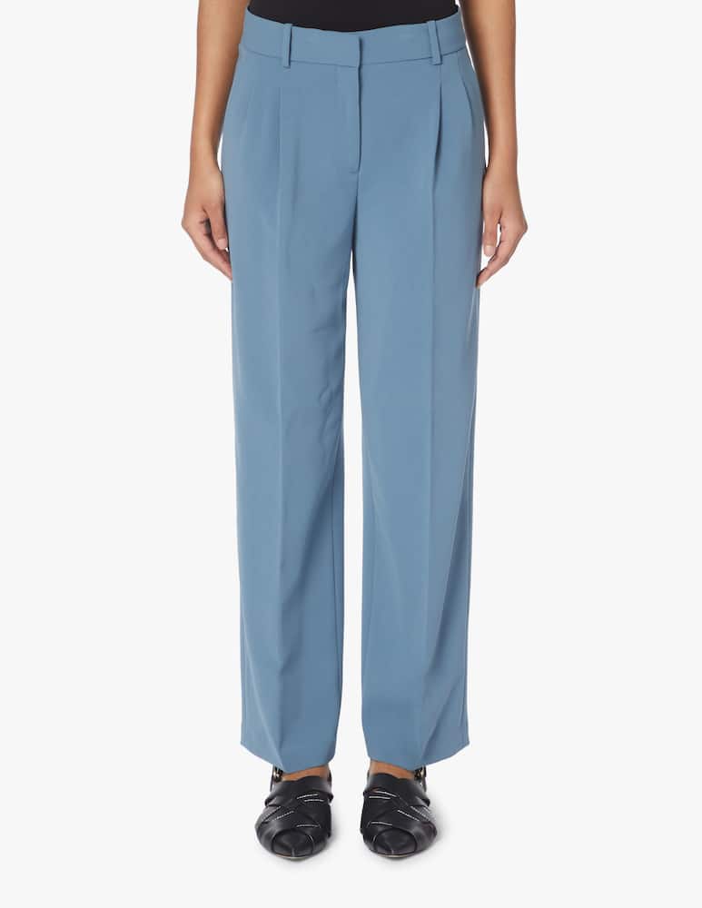 rinascente Theory Pantalone in crepe morbido - blu