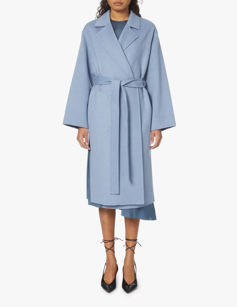 rinascente Theory Cappotto in lana e cashmere - azzurro