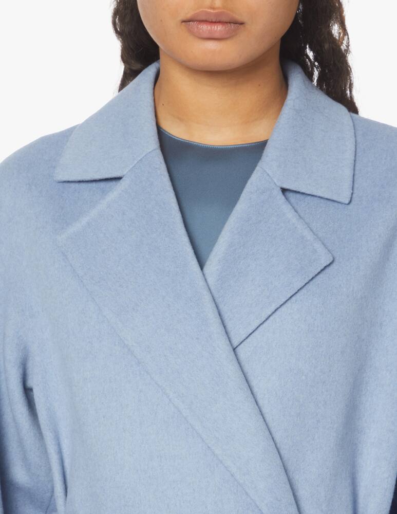 rinascente Theory Cappotto in lana e cashmere - azzurro