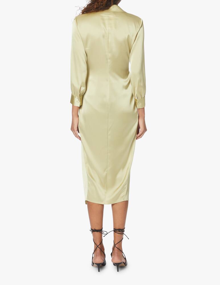 rinascente Theory Long dress with knot - yellow
