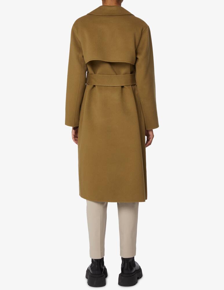 rinascente Theory Wool trench coat with belt - Olive