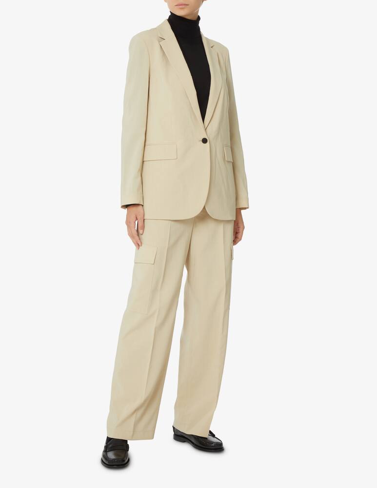 rinascente Theory Technical fabric blazer jacket with buttons - Beige