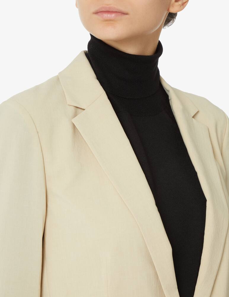 rinascente Theory Technical fabric blazer jacket with buttons - Beige