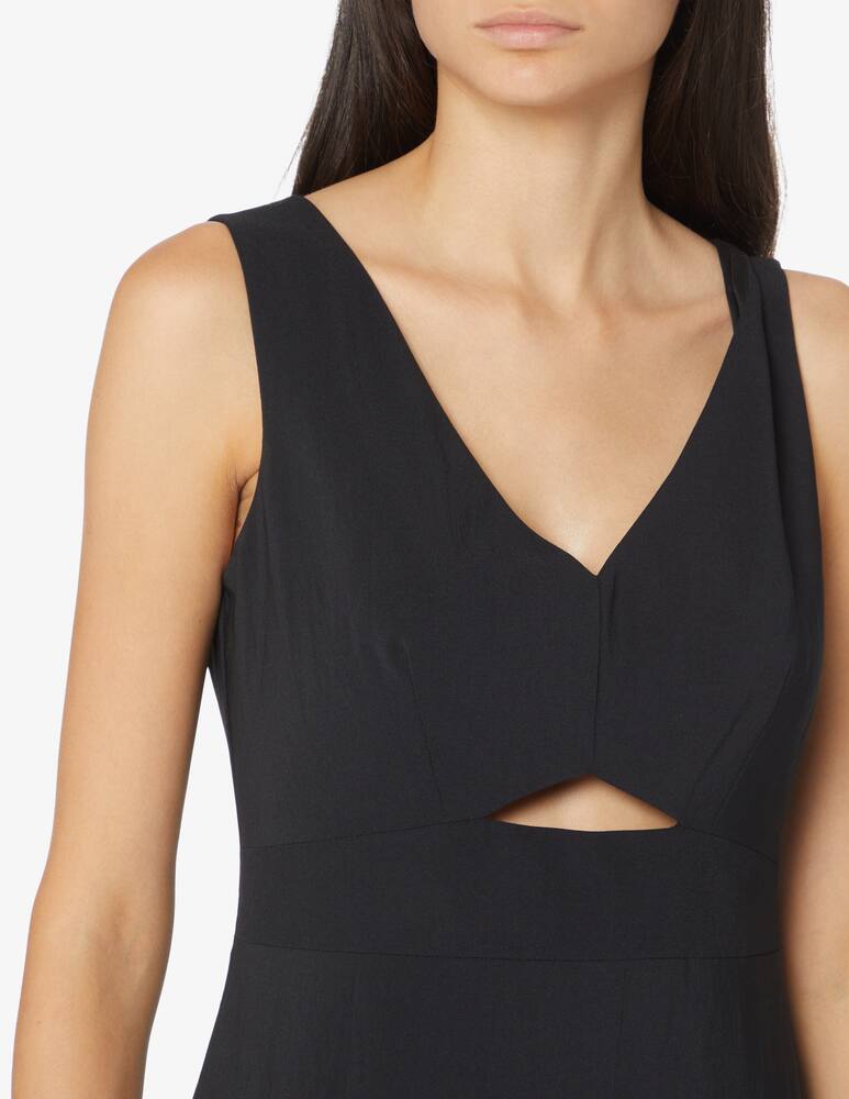 rinascente Theory Sleeveless dress with plunging neckline - Black