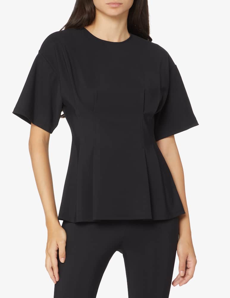Theory Camicia in tessuto tecnico plissettata - Nero - immagine 1 Theory Camicia in tessuto tecnico plissettata - Nero - immagine 1