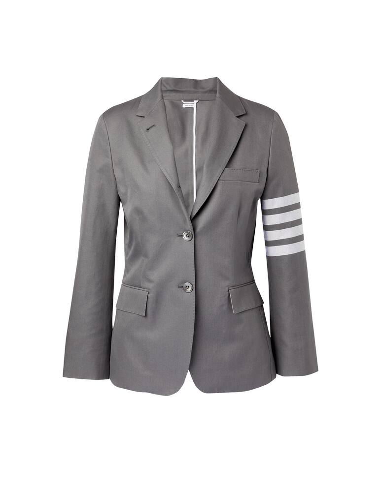 rinascente Thom Browne One button cotton blazer - grey