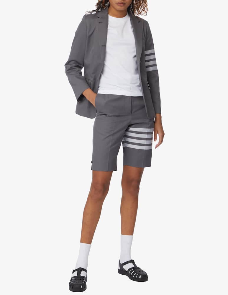 rinascente Thom Browne One button cotton blazer - grey