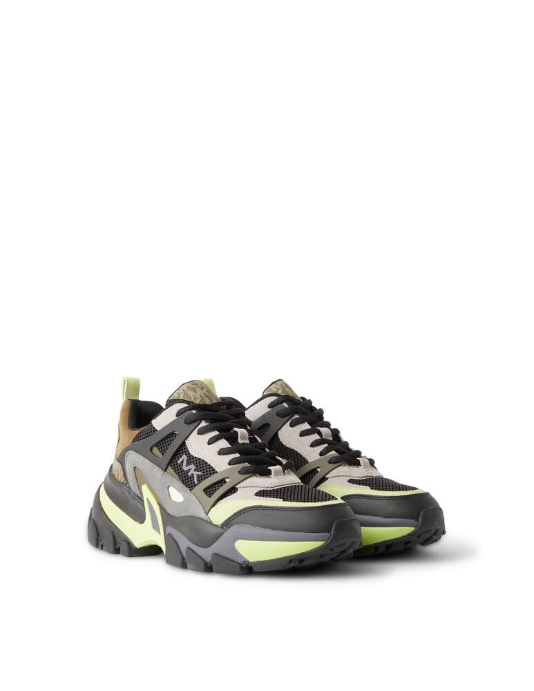 rinascente Michael Kors Multi textile nick sneakers - black