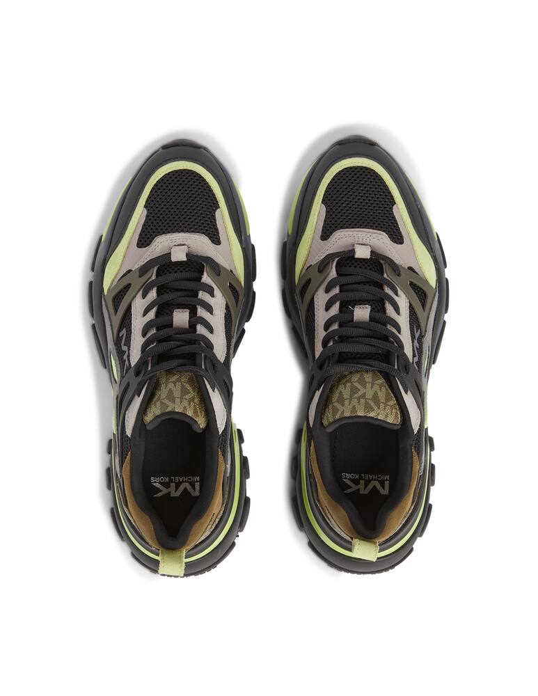 rinascente Michael Kors Multi textile nick sneakers - black