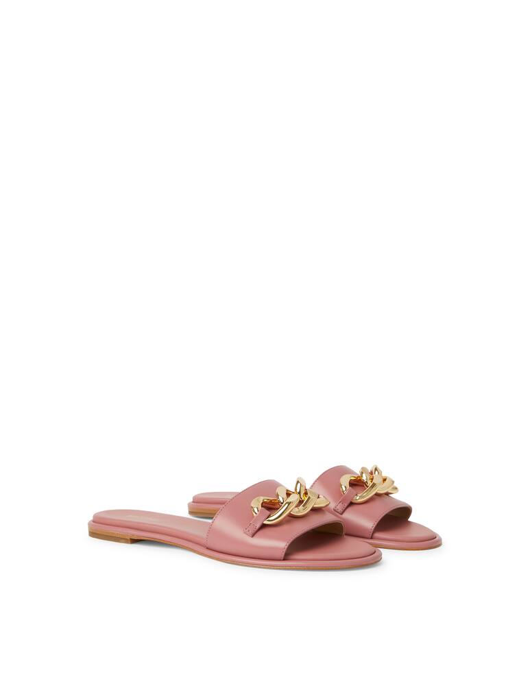 rinascente Michael Michael Kors Scarlett slides with chain - pink