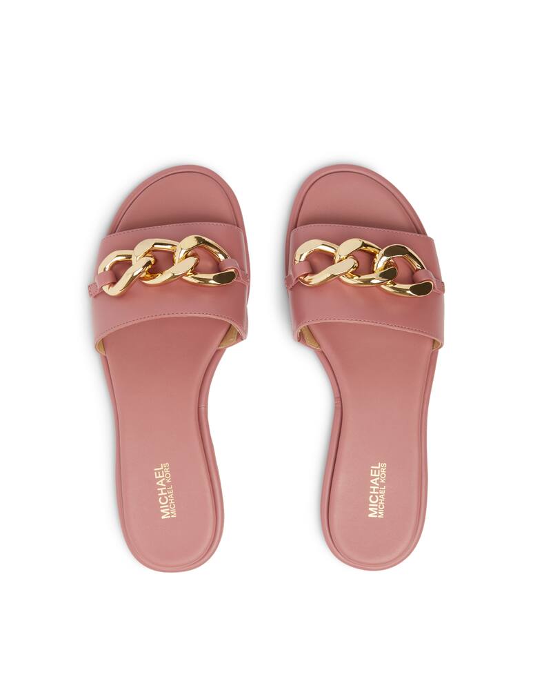 rinascente Michael Michael Kors Scarlett slides with chain - pink