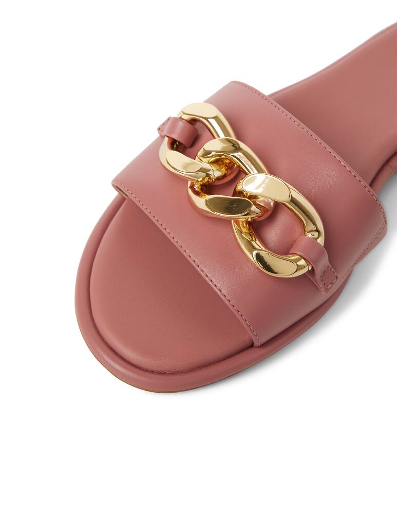 rinascente Michael Michael Kors Scarlett slides with chain - pink