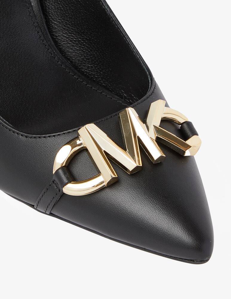 rinascente Michael Michael Kors Izzy pump logo front - Black