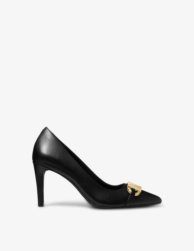 rinascente Michael Michael Kors Izzy pump logo front - Black