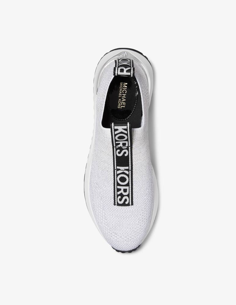 rinascente Michael Michael Kors Bodie slip on lurex sneakers - White